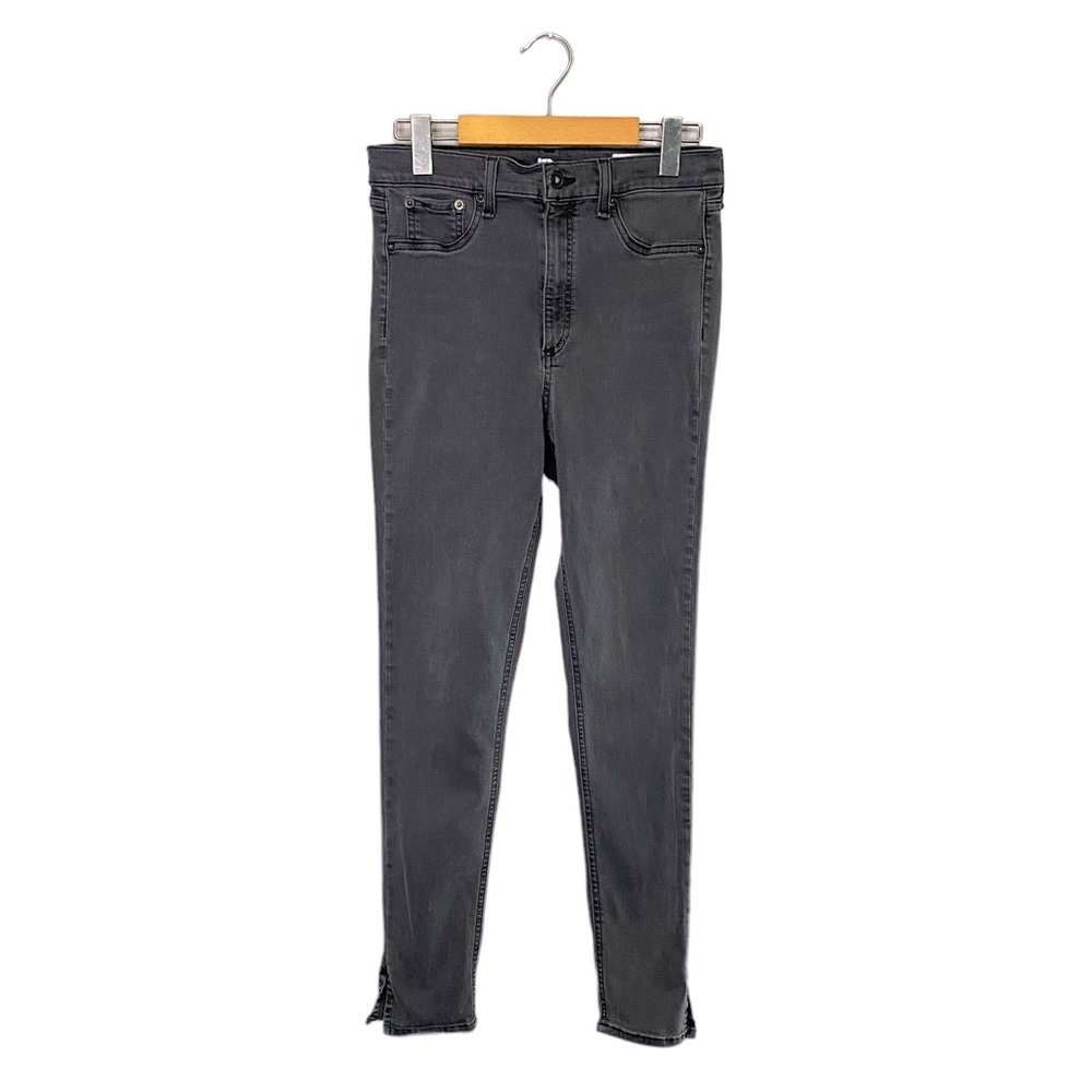 RAG & BONE | Womens Black High Rise Ankle Skinny Jeans with Stretch Size 30